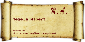 Megela Albert névjegykártya